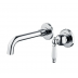 Bath Spout - Retro Style Vintage Wall Mount Single Handle Chrome Bathroom Sink Faucet